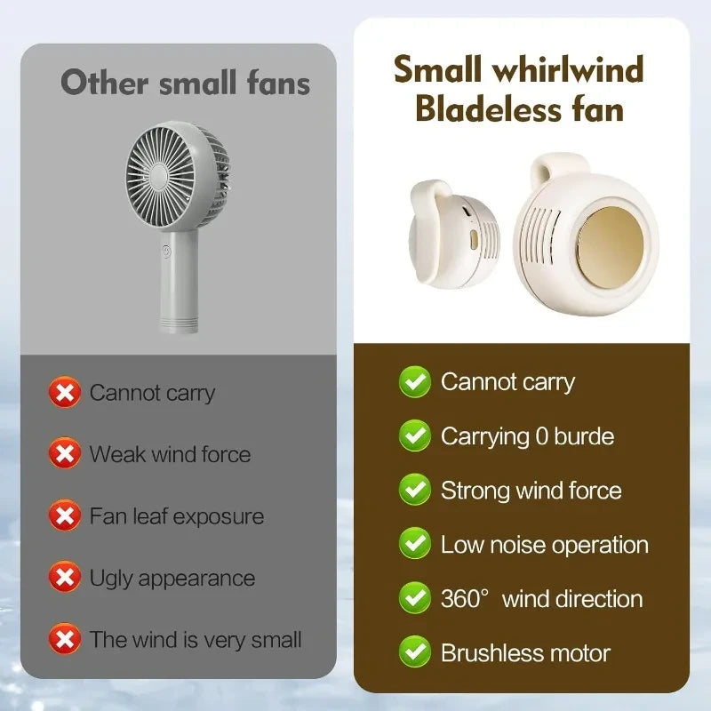Portable Silent Mini Bladeless Fan